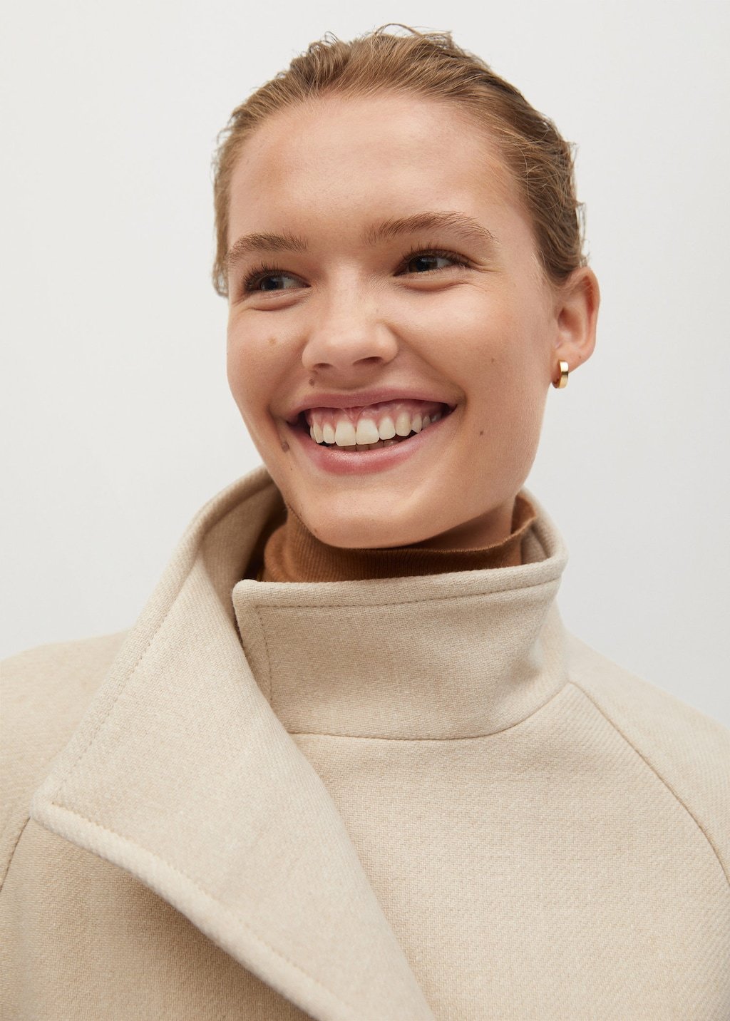 Belted wool coat