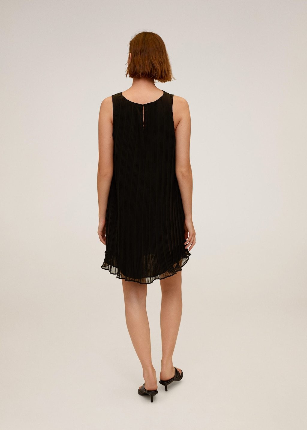 Pleated short dress