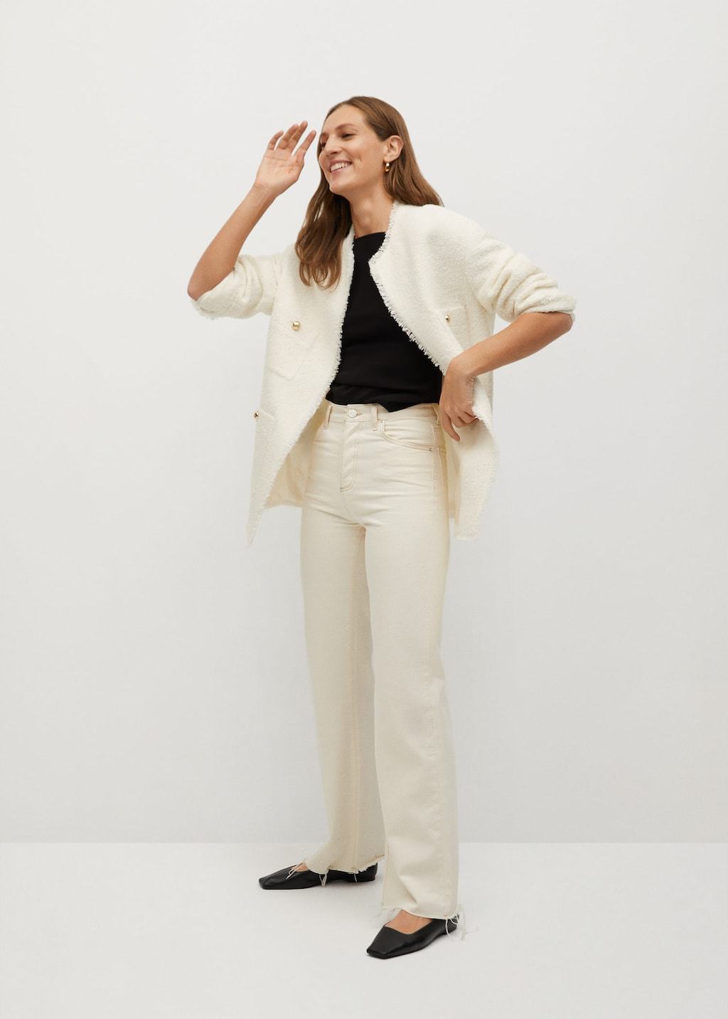 Pocket tweed jacket