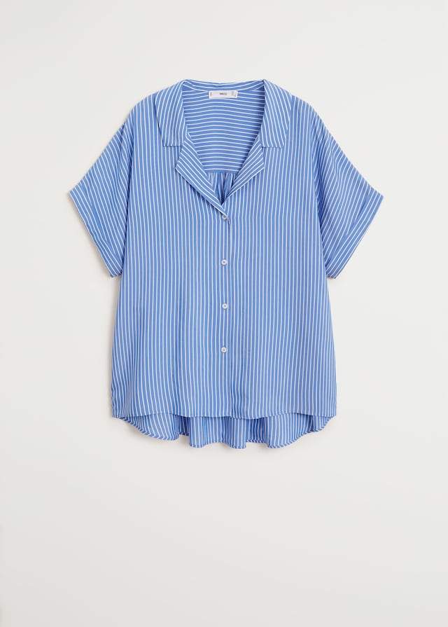 Buttoned striped shirt