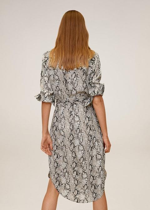 Bow shirt dress