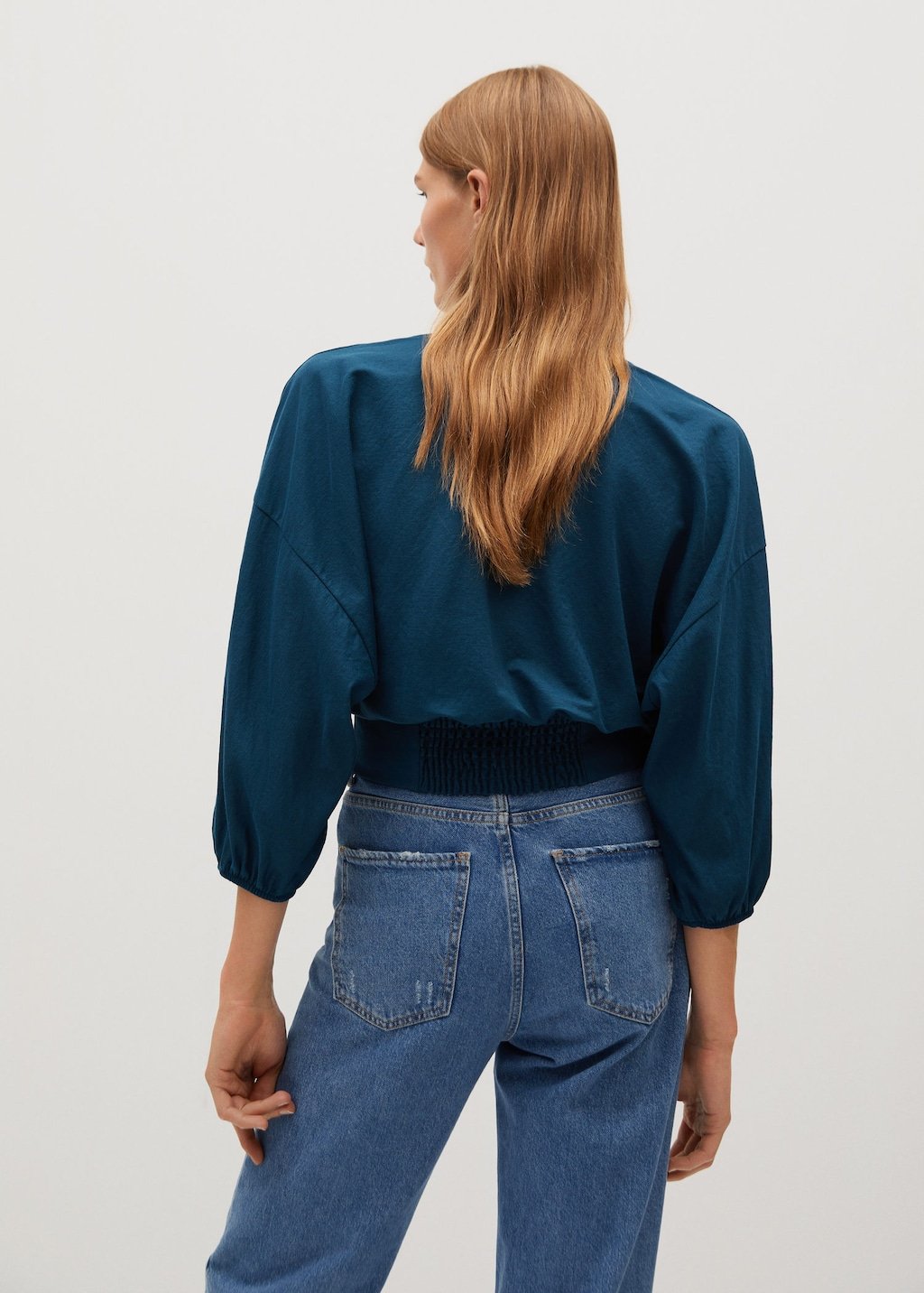 Pin tuck detail blouse