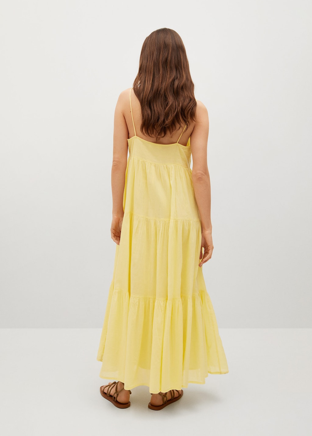 Frill cotton dress