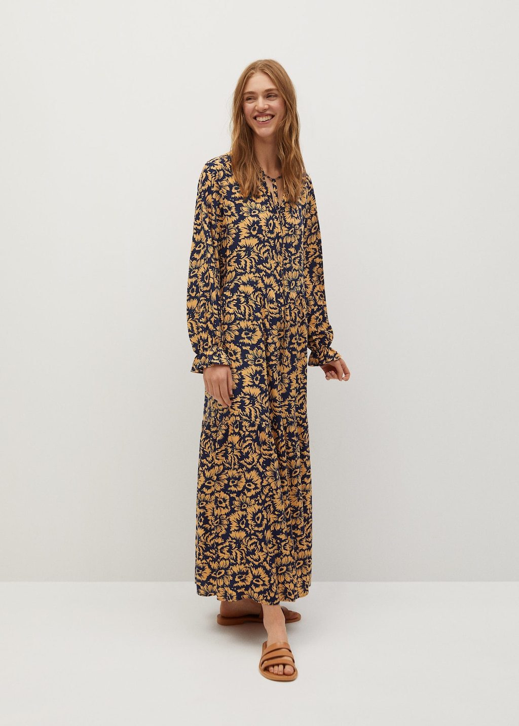 Printed long dress