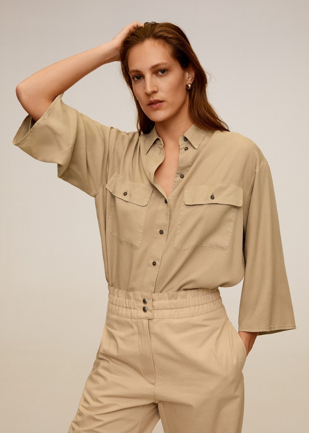 Pockets flowy shirt