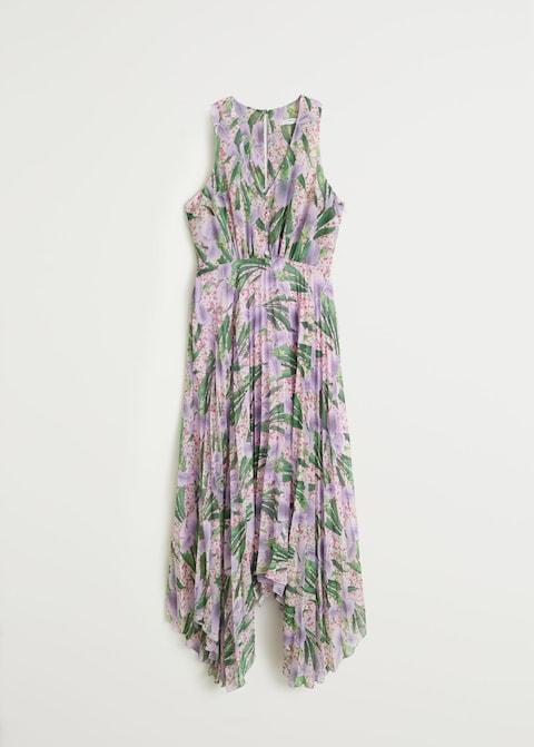 Pleated midi dress