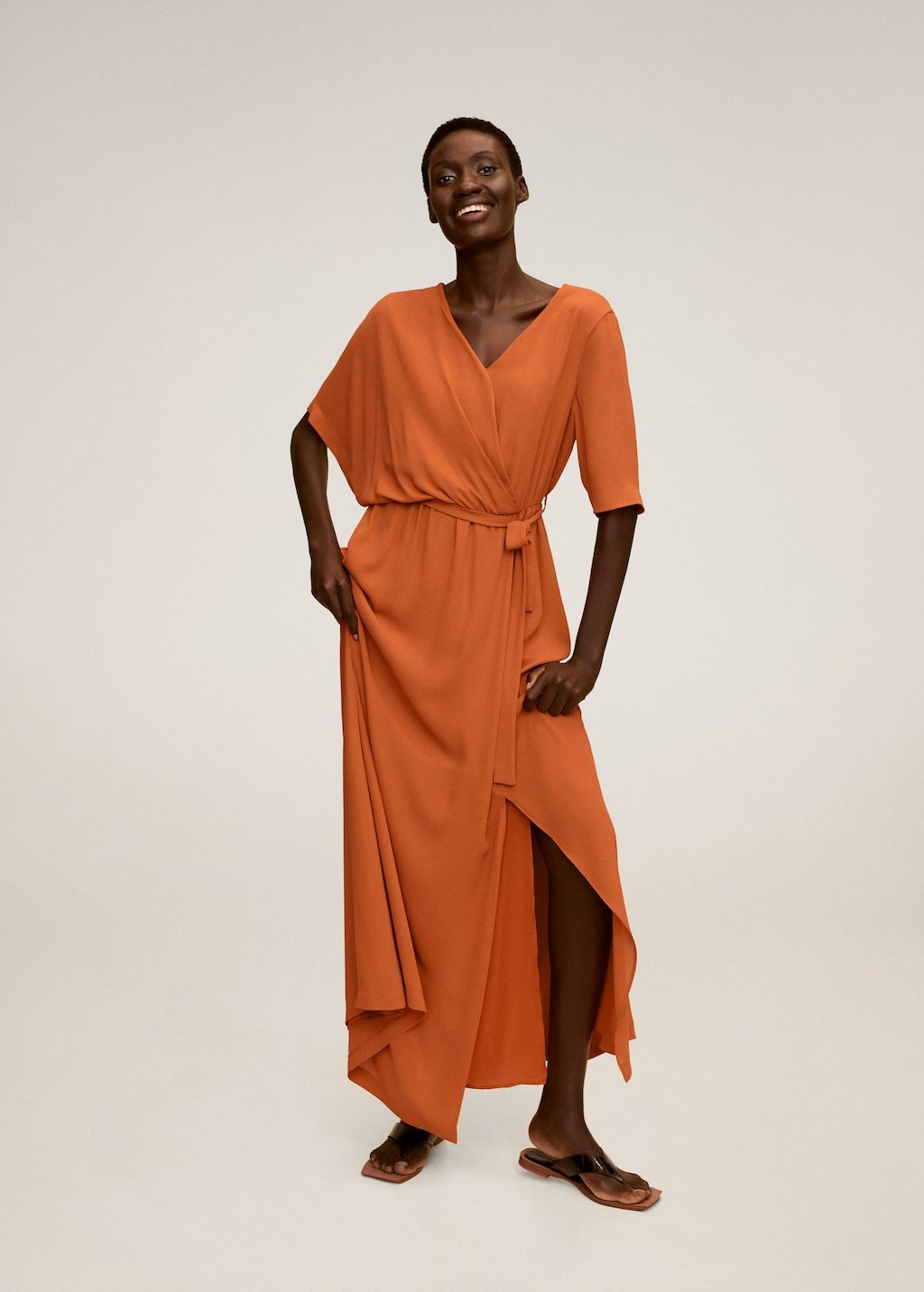 Wrapped gown