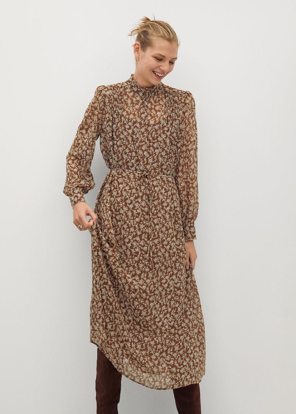 Flower print dress