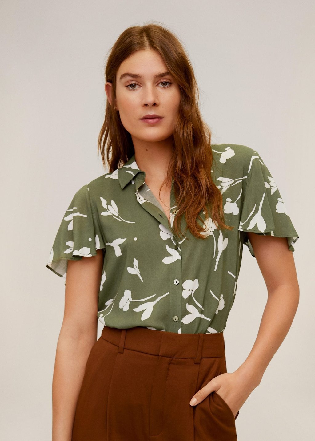 Floral print blouse