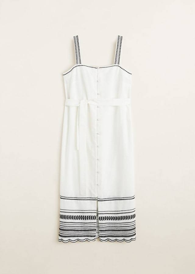 Embroidered cotton dress