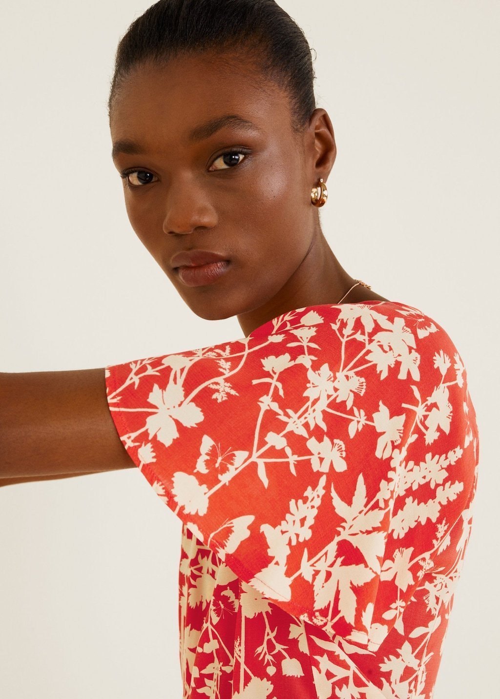 Floral print blouse