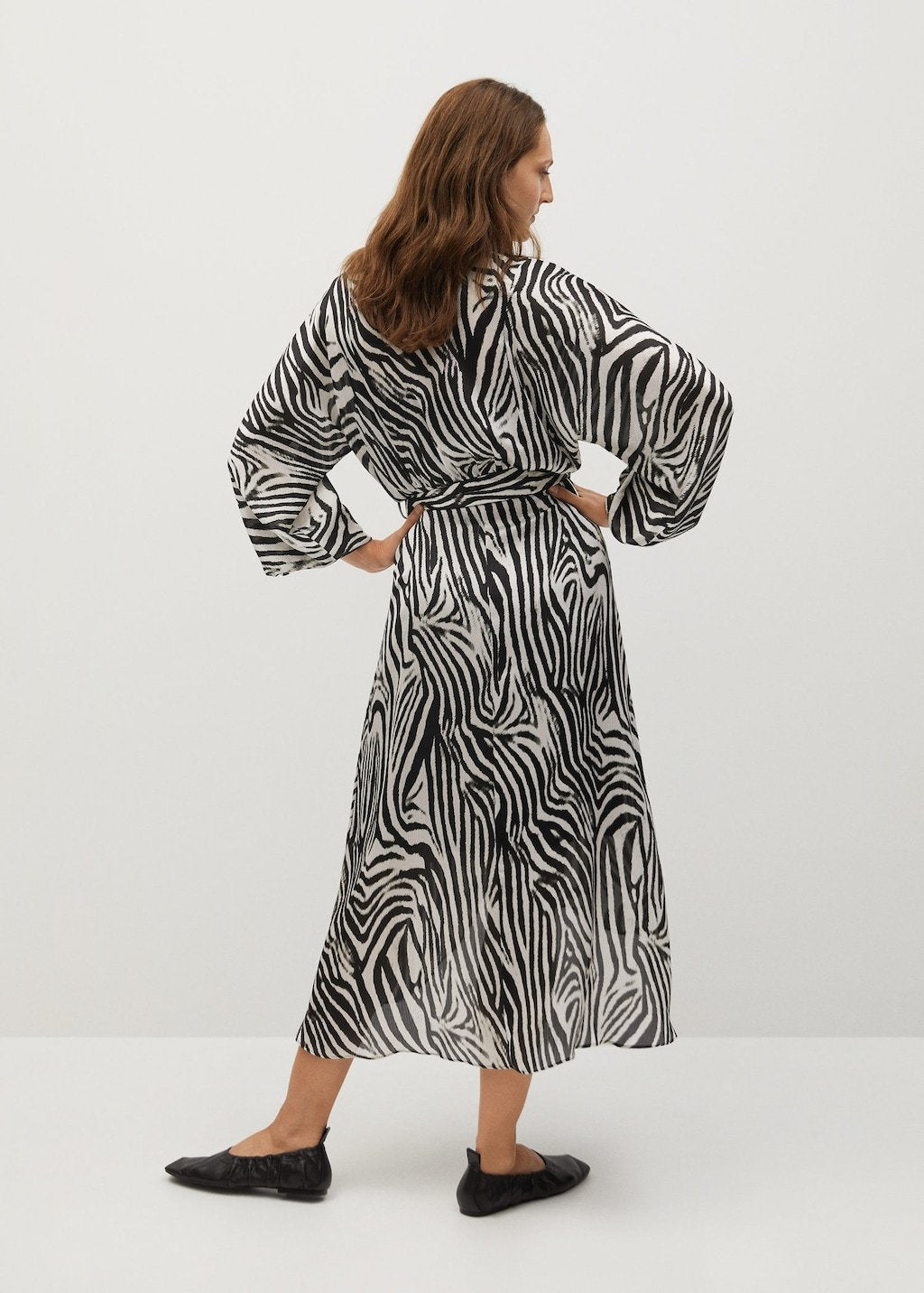 Zebra printed dress