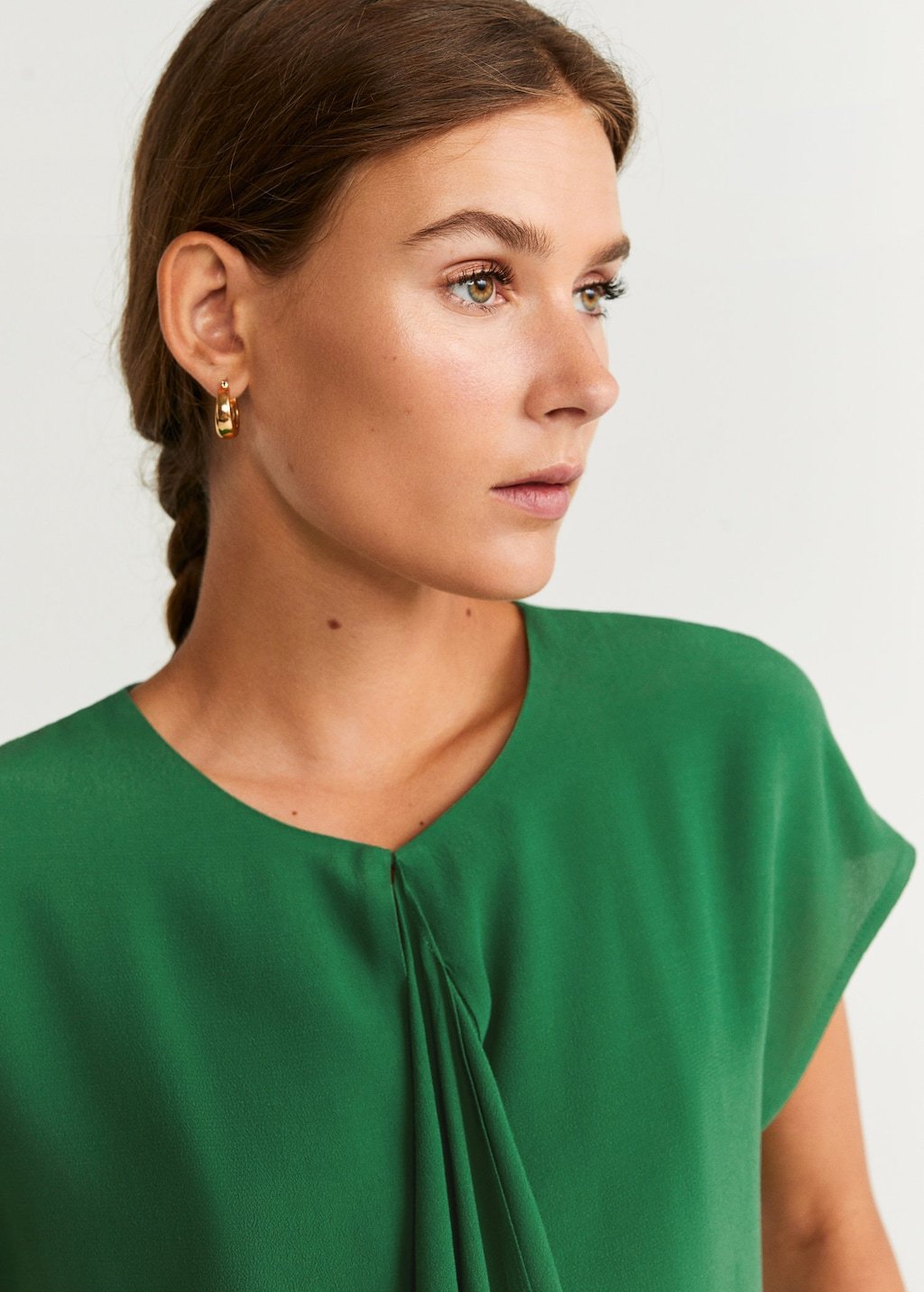 Draped detail blouse