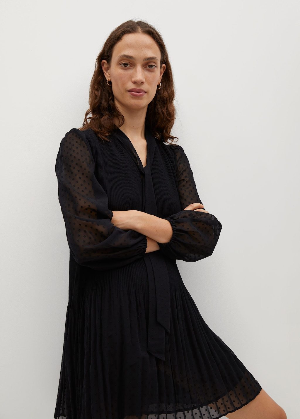 Flowy pleated dress