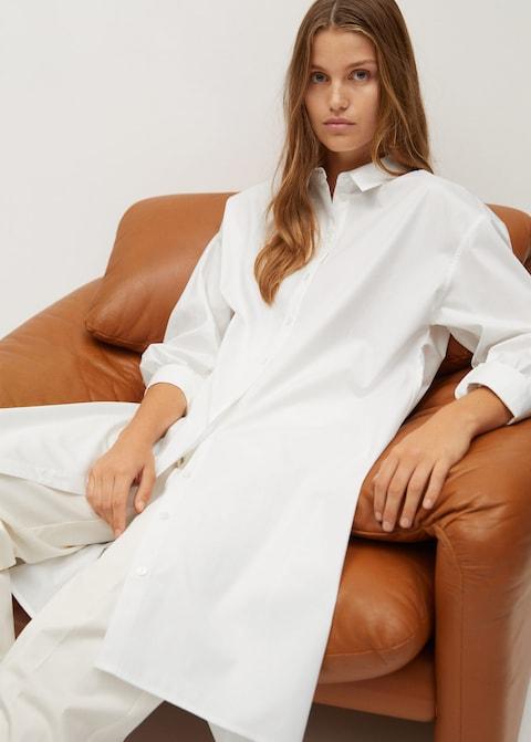 Cotton shirt dress