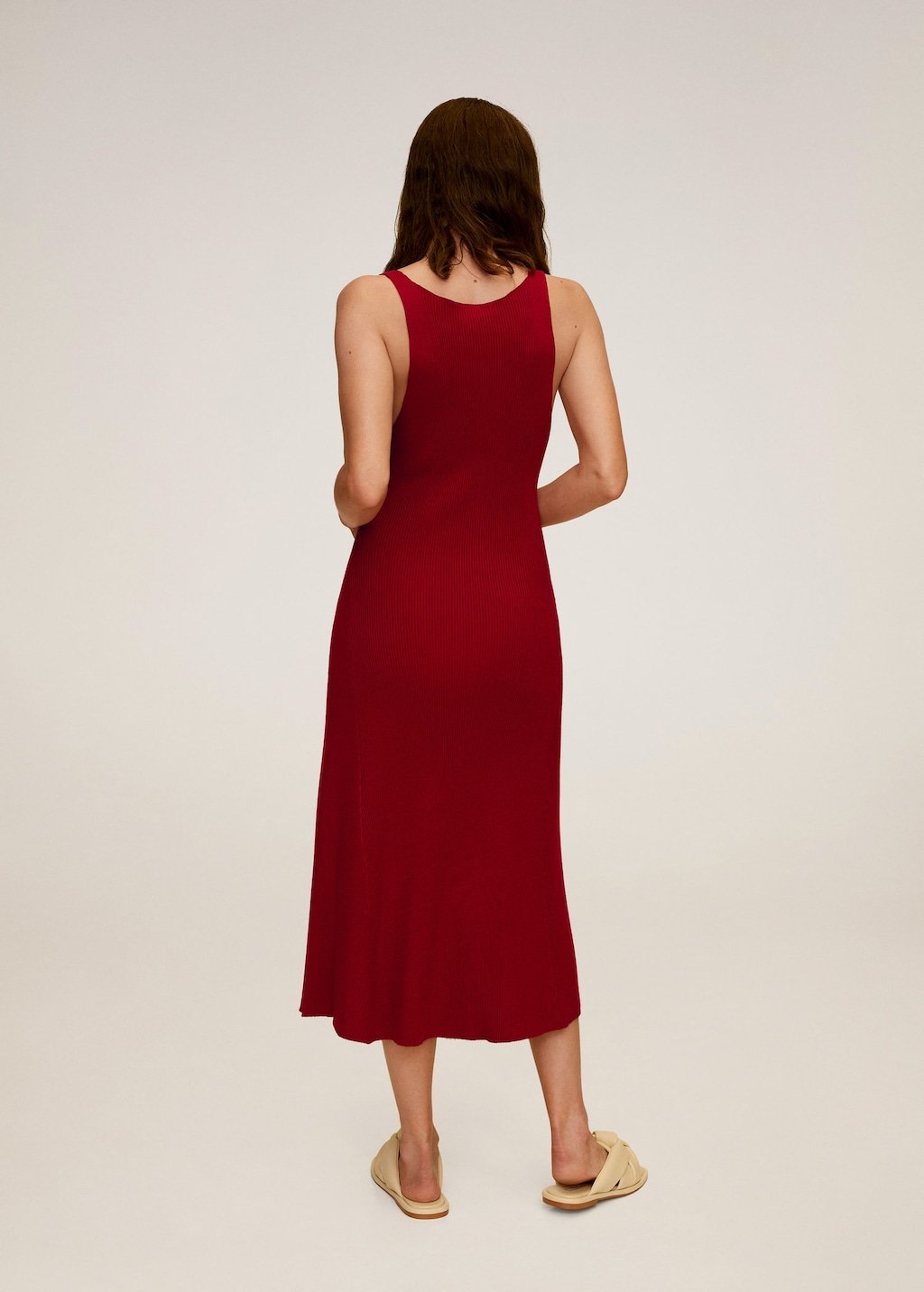 Ribbed midi dress