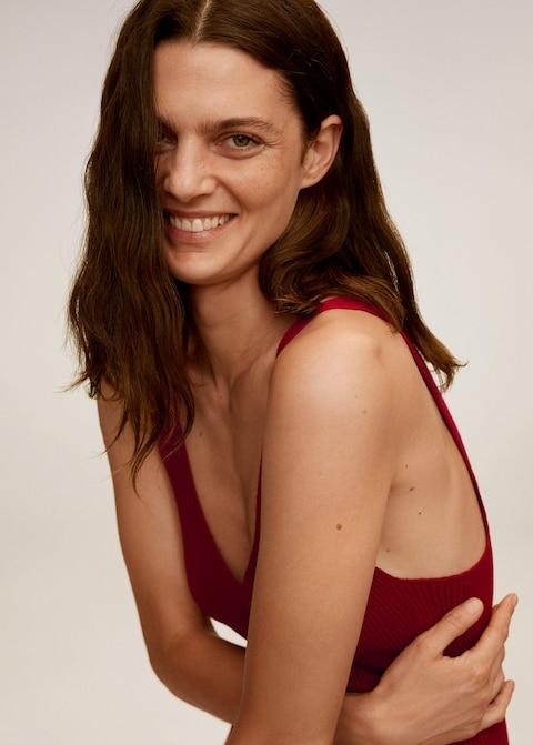 Ribbed midi dress