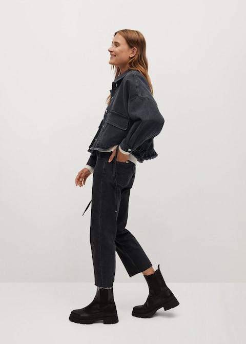 Denim bomber jacket