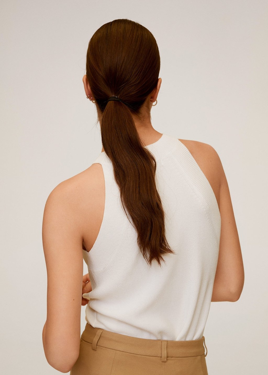 Knit halter top