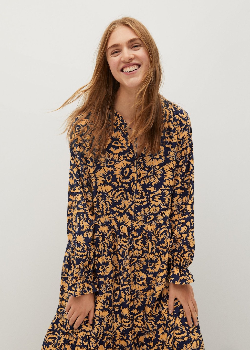 Printed long dress