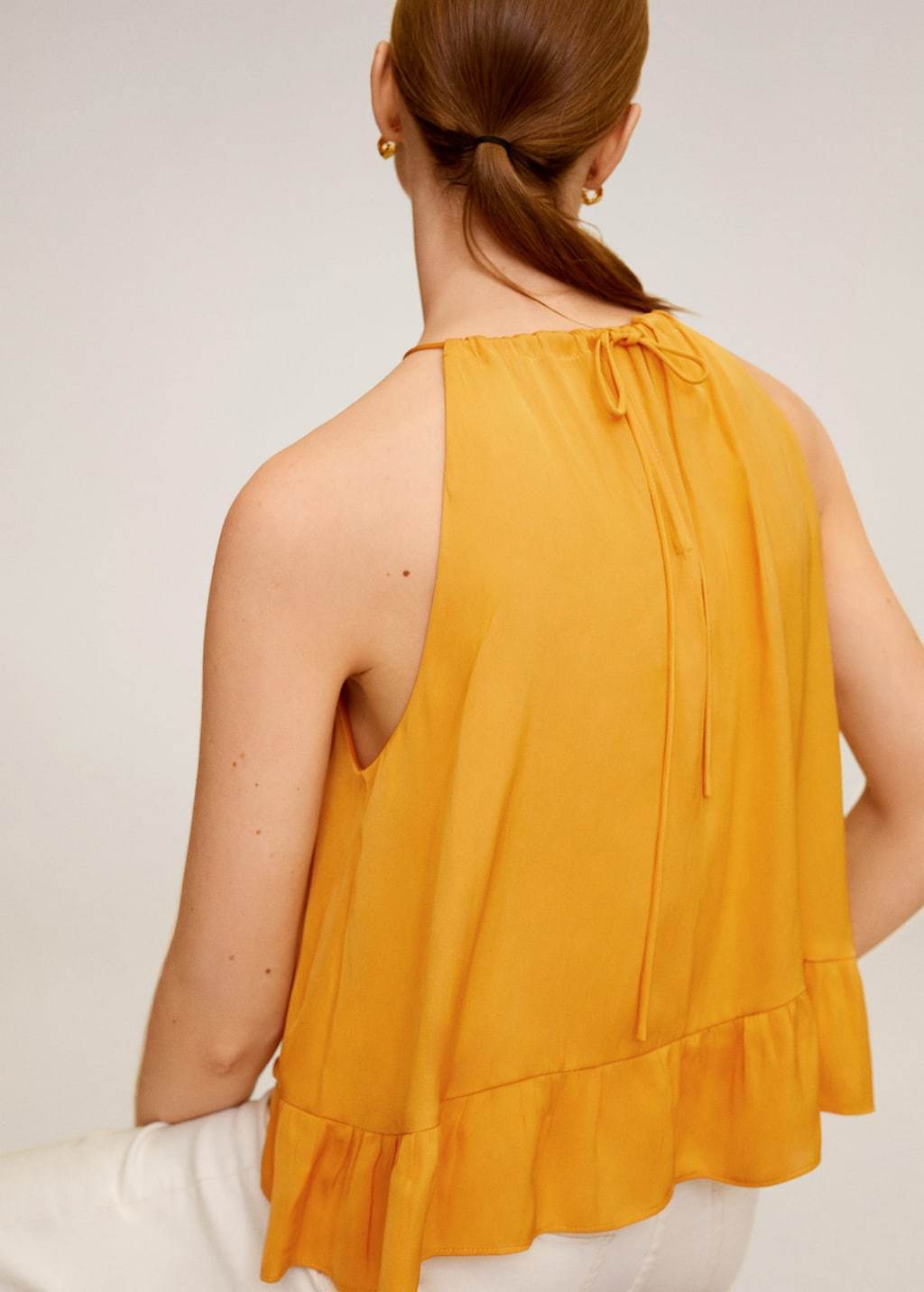 Flowing halter top