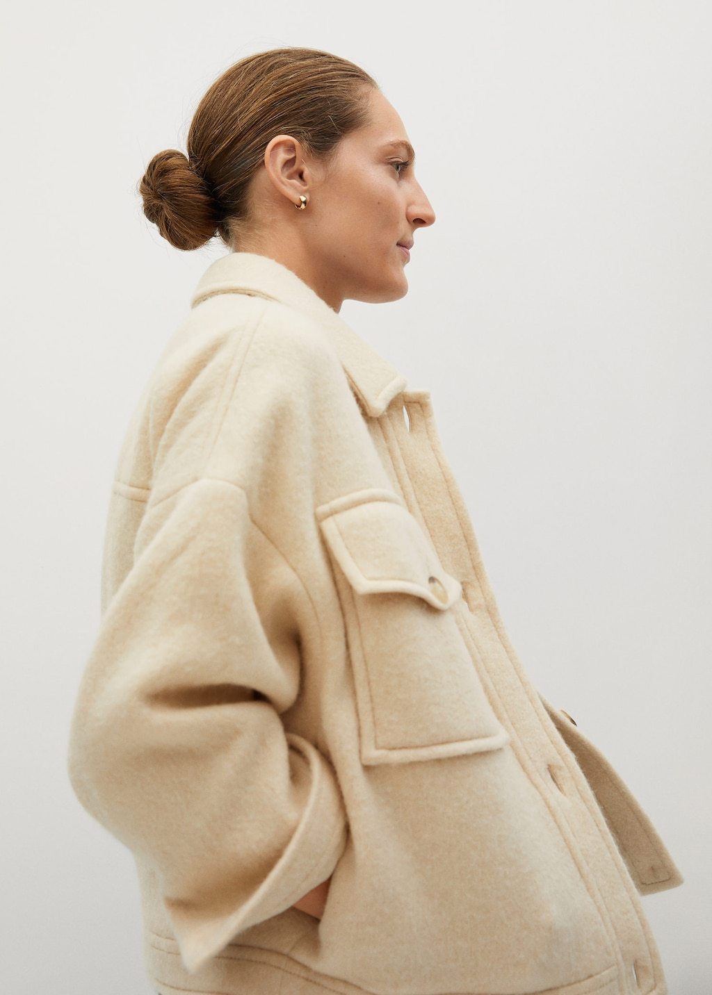 Knitted oversize jacket
