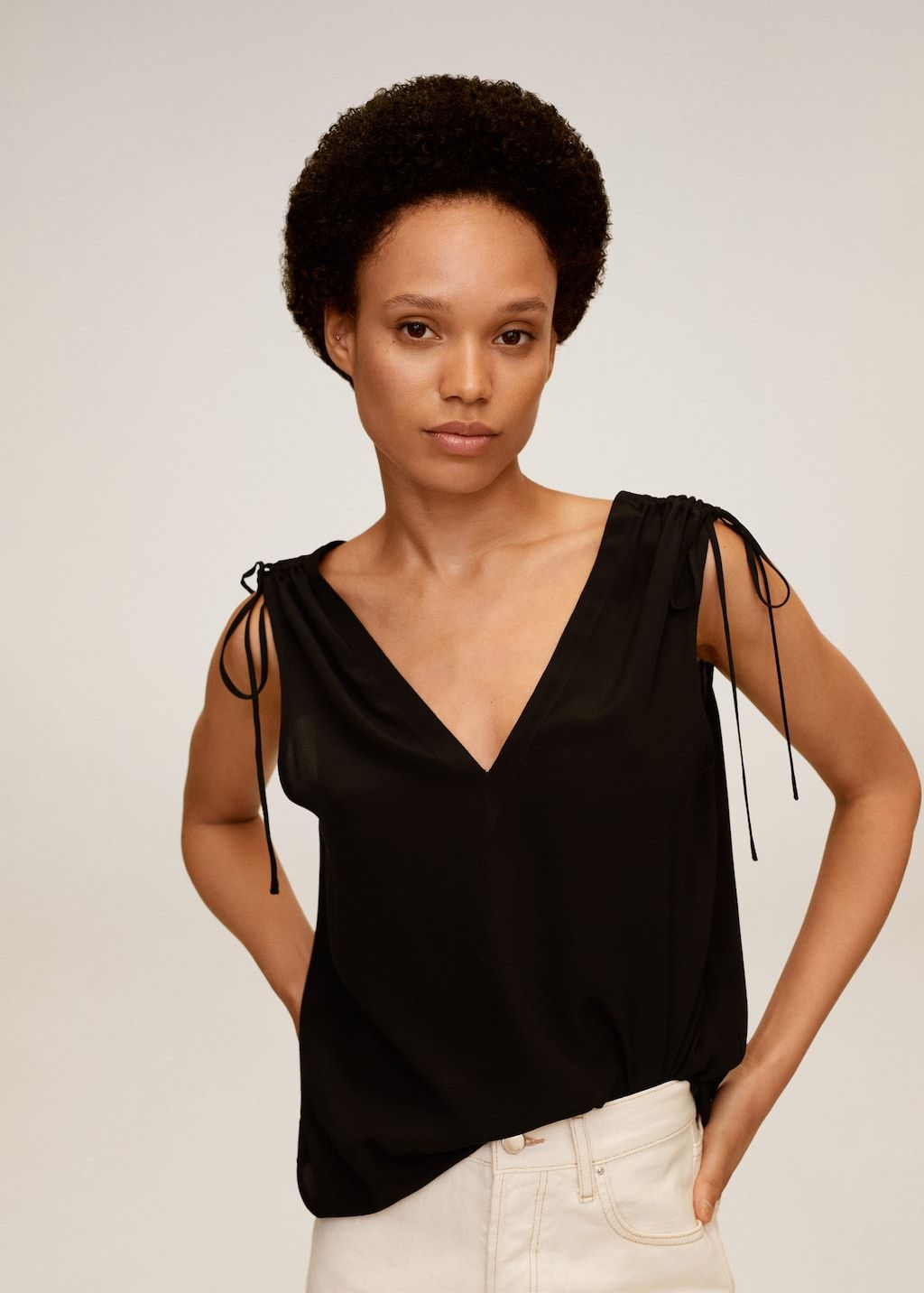 Ruched detail top