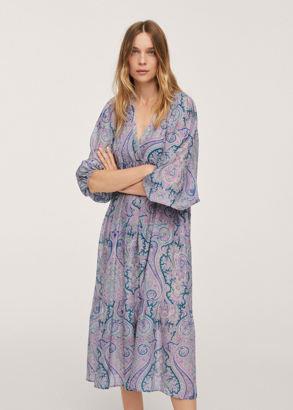 Paisley print dress