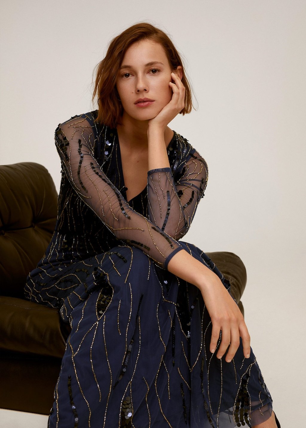 Sequined gown