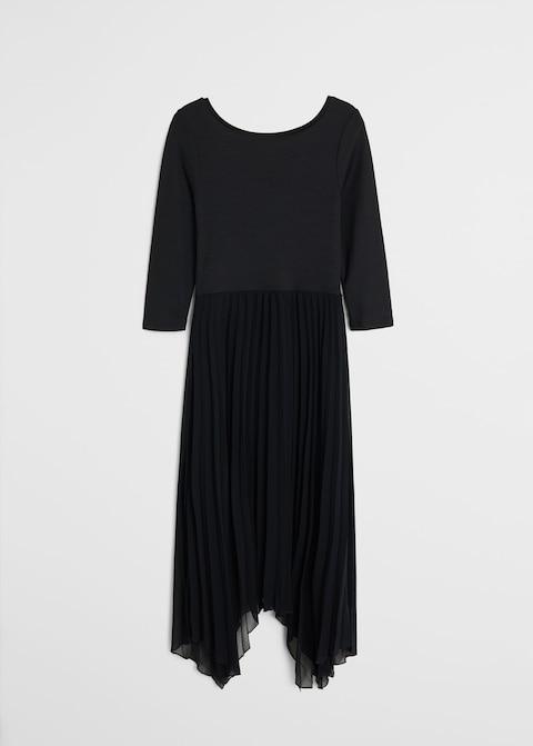 Pleated midi dress