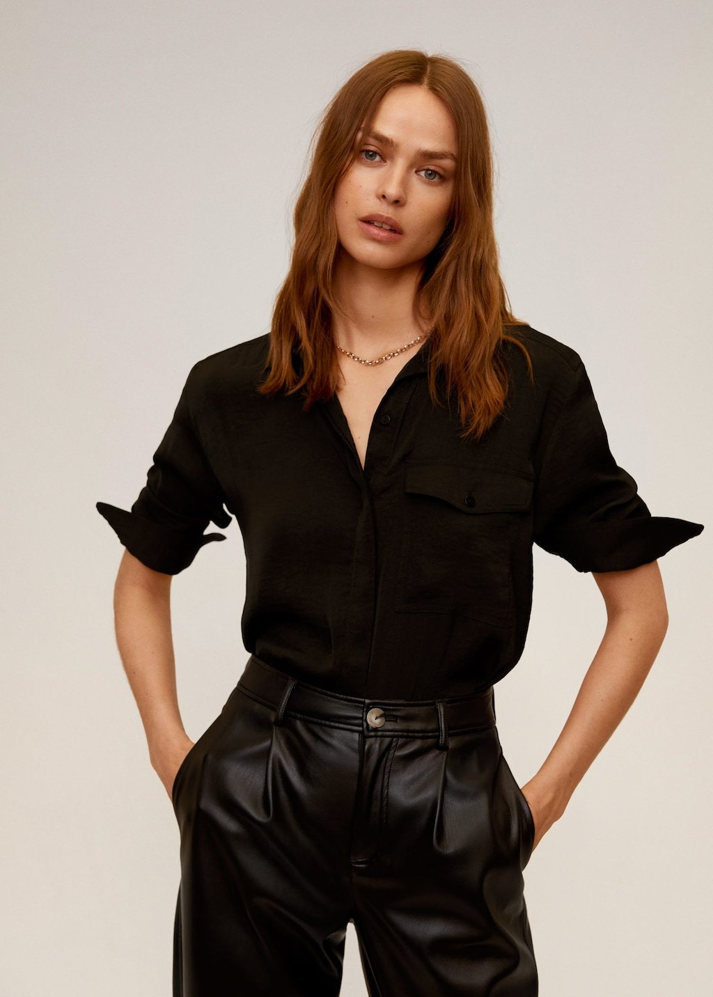 Flowy pocket blouse