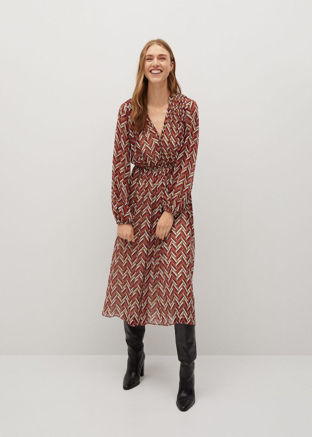 Ethnic print dress