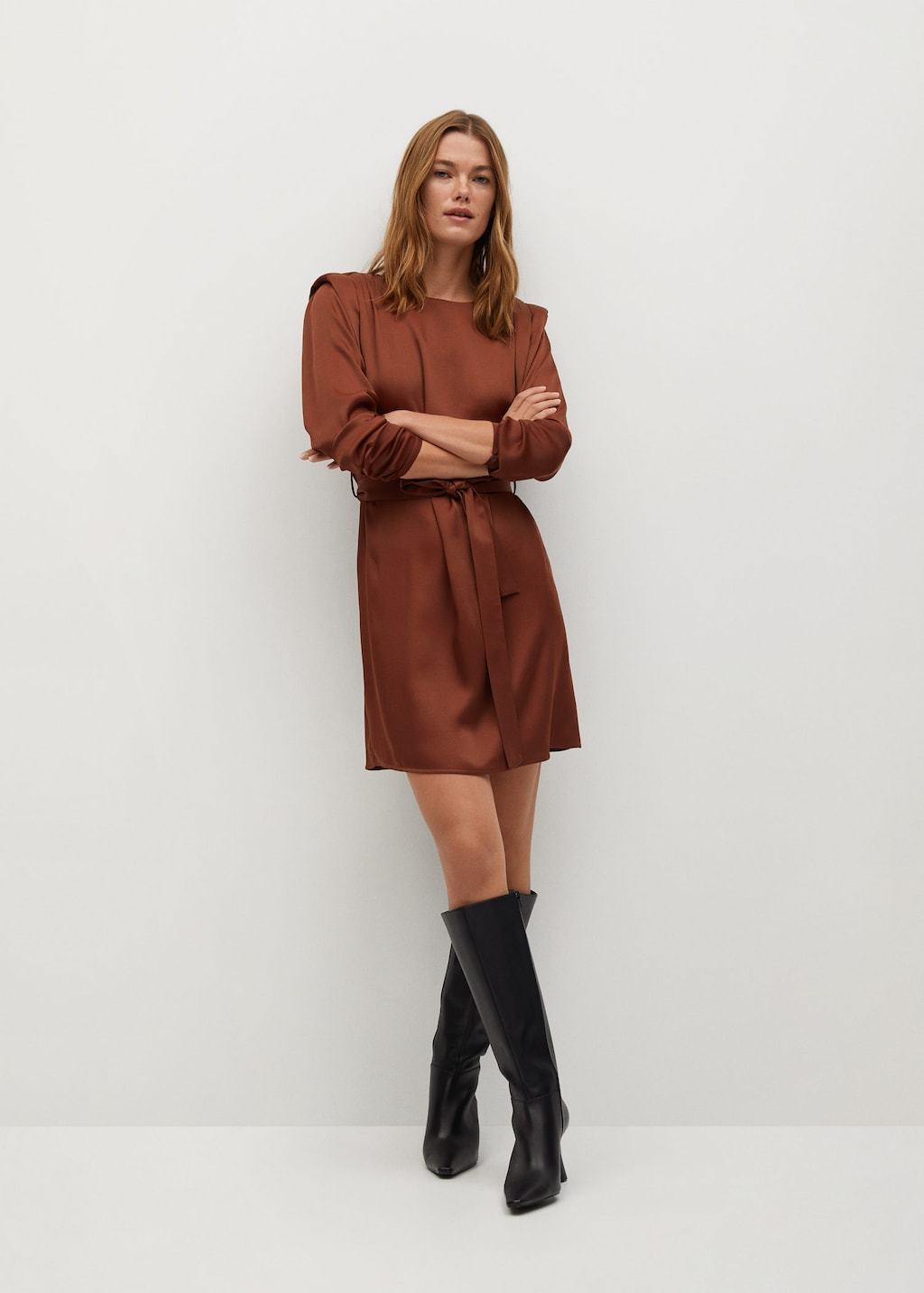 Shoulder pad dress
