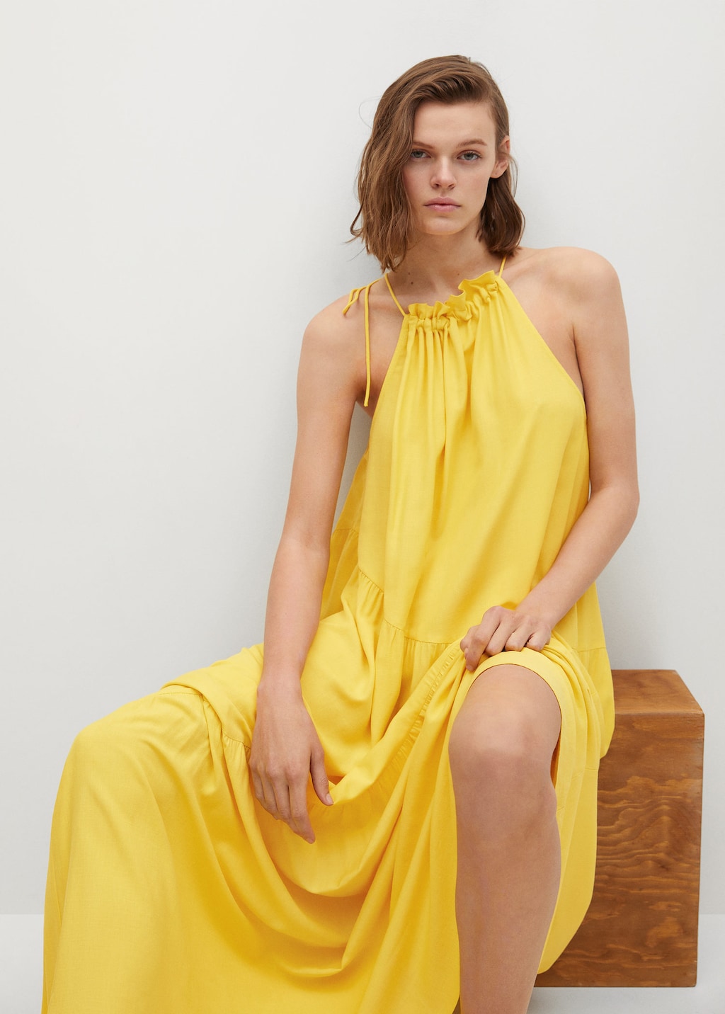 Flowy ruffled dress