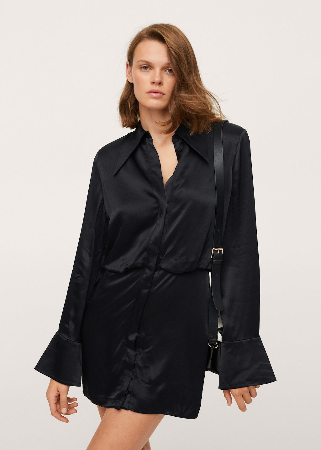 Button shirt dress