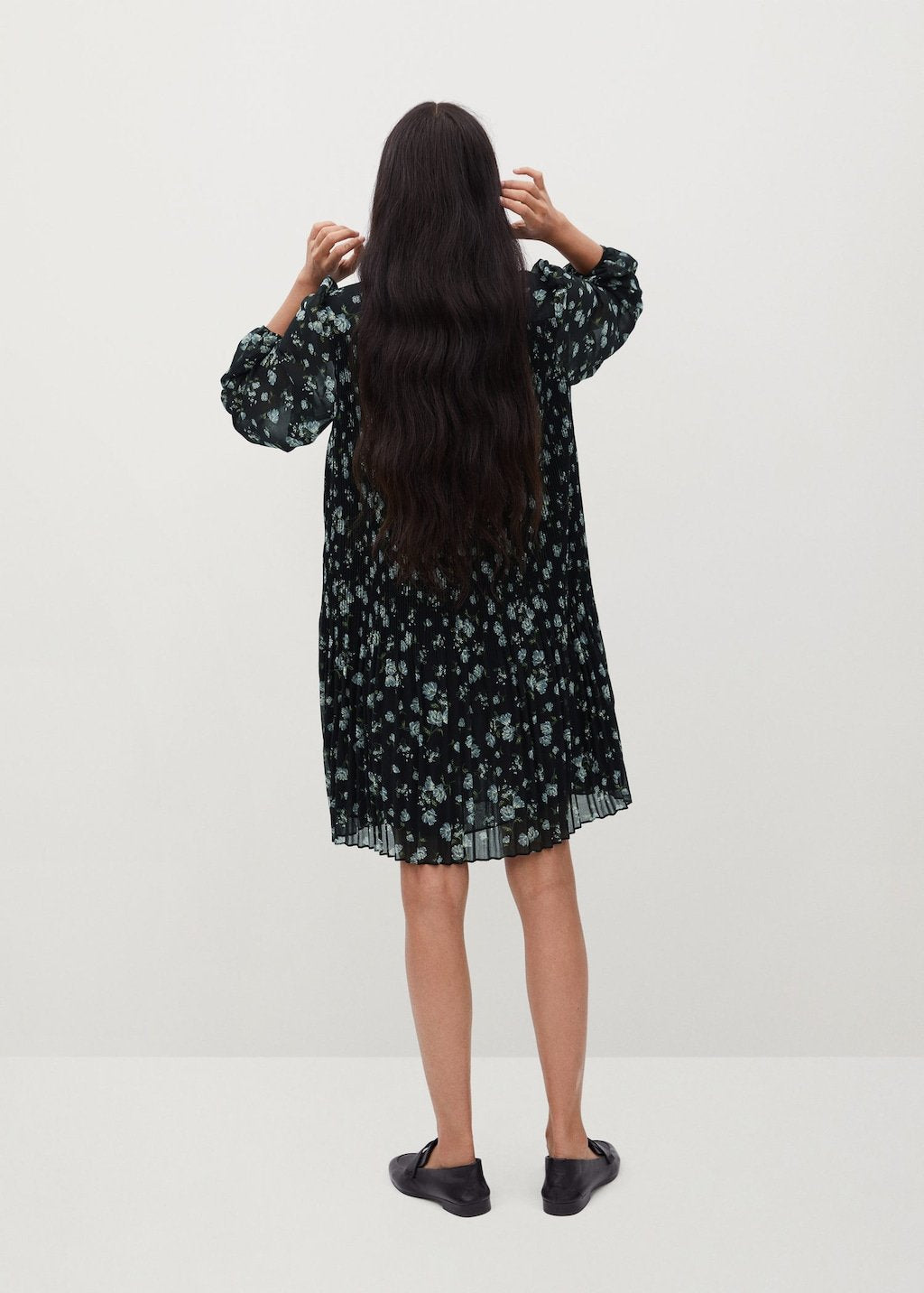 Flowy pleated dress