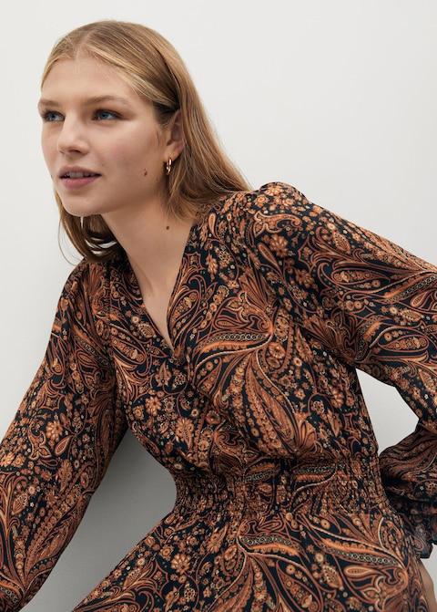 Paisley print dress