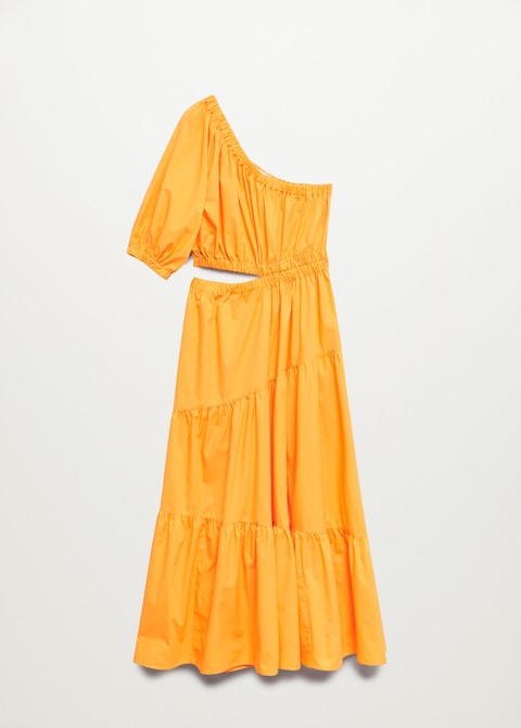 Vent cotton dress