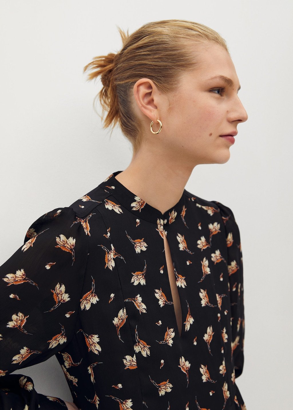 Flowy printed dress