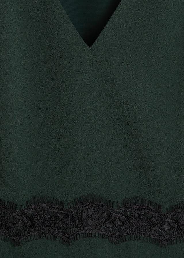 Lace detail dress
