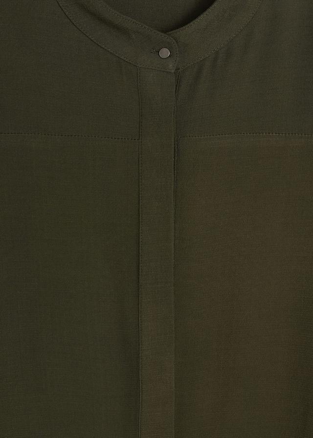 Mao collar shirt