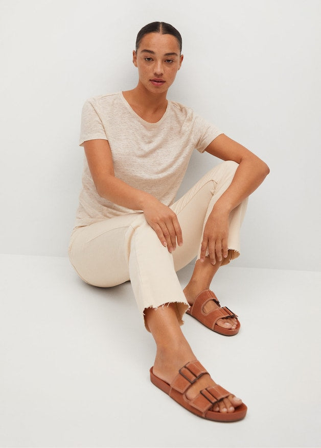 100% linen t-shirt