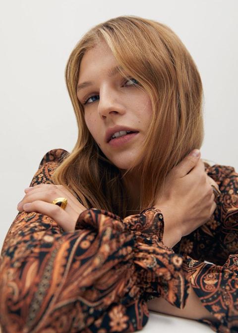Paisley print dress