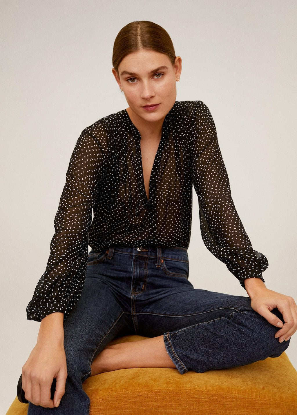 Flowy printed blouse