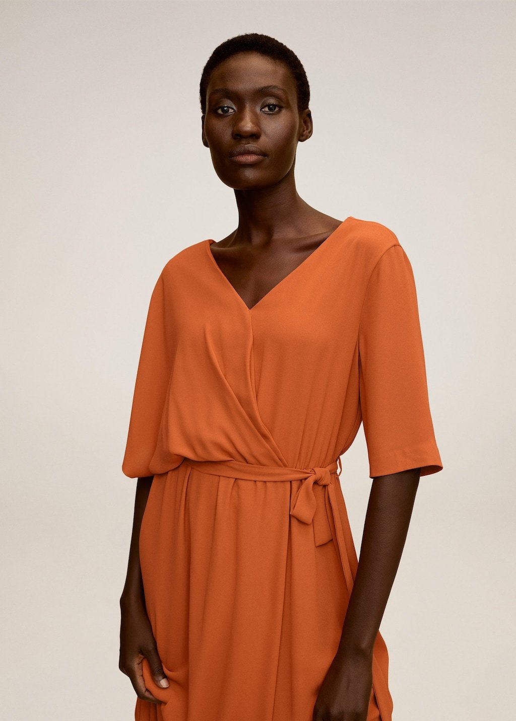 Wrapped gown