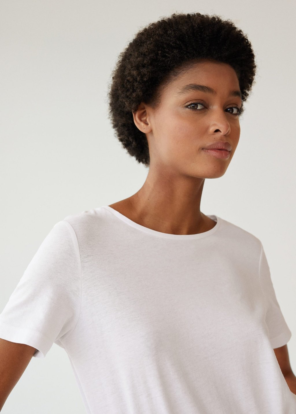 Essential cotton-blend T-shirt