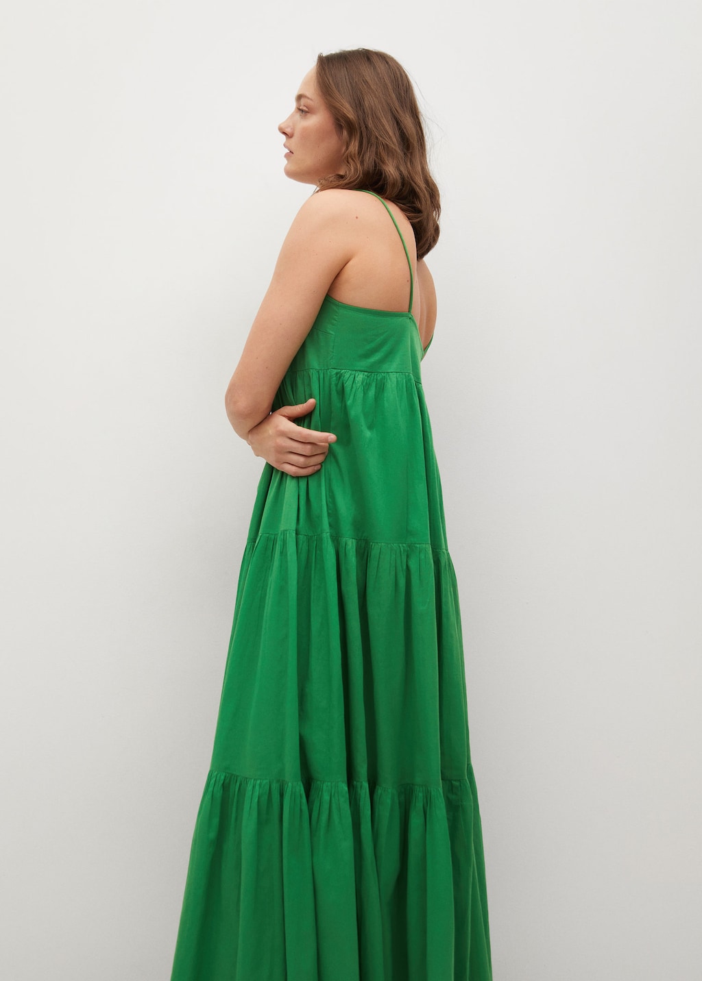 Frill cotton dress