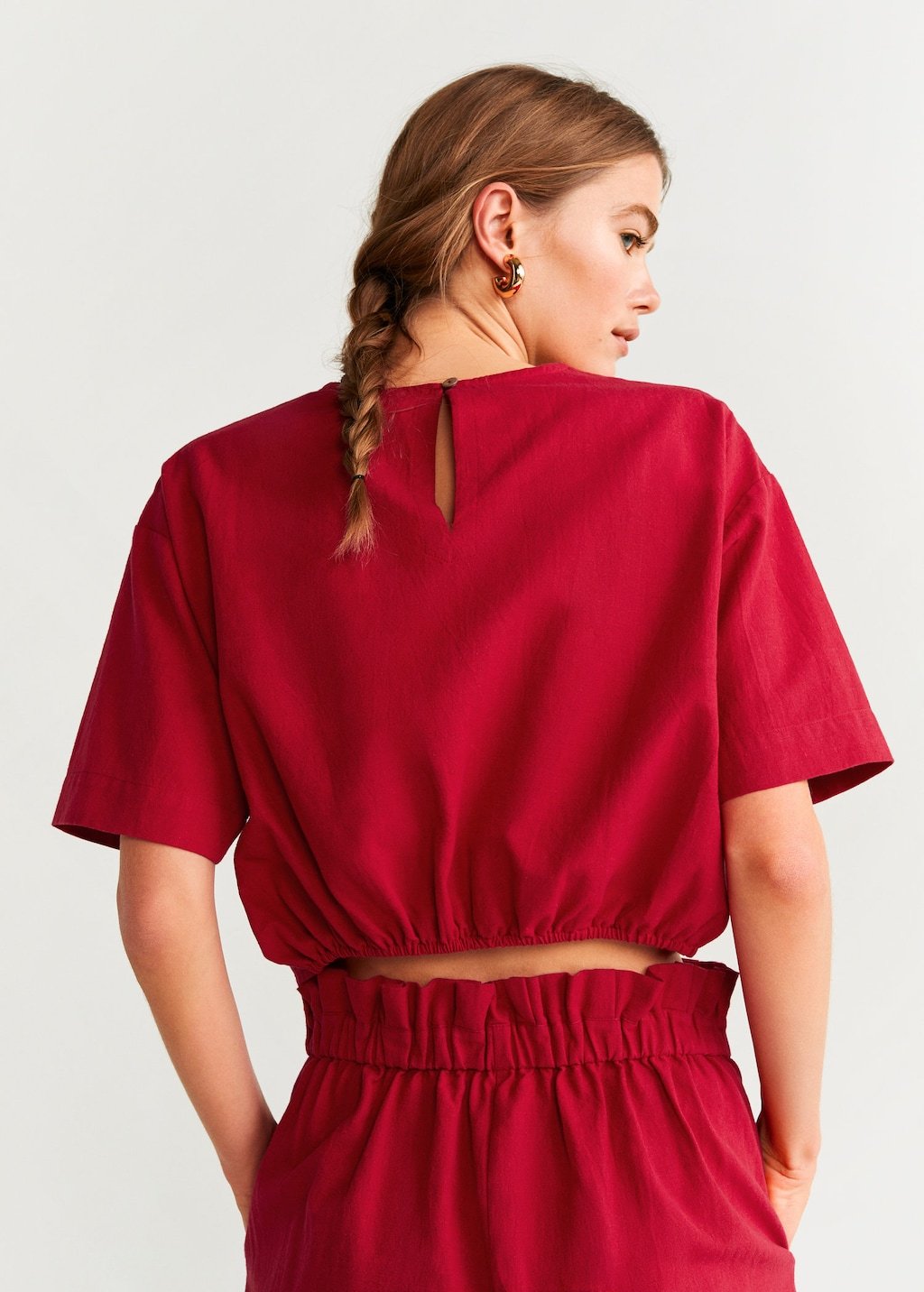 Ring cotton blouse