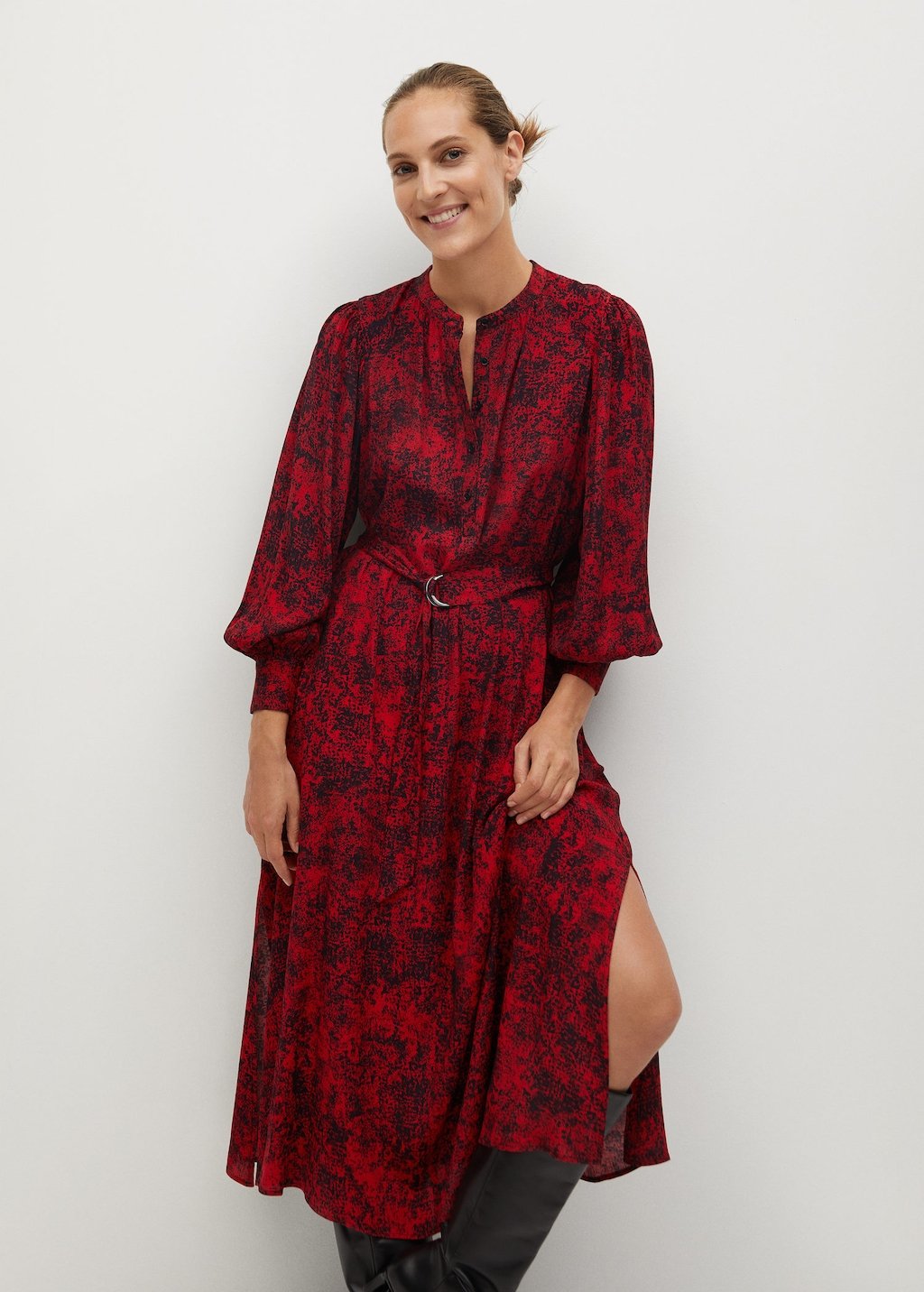 Flowy printed dress