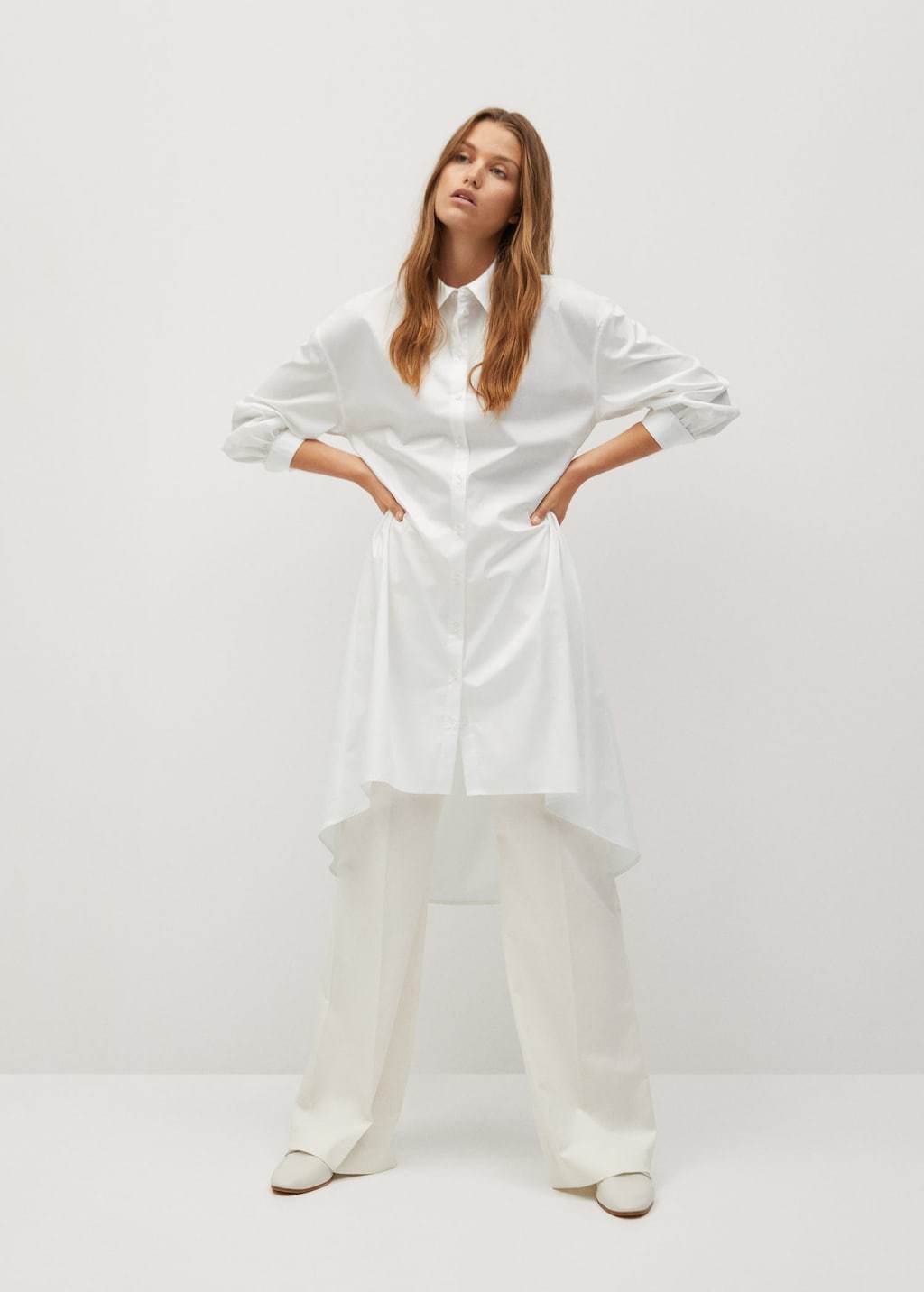Cotton shirt dress
